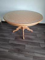 Gouden ronde tafel, Huis en Inrichting, Tafels | Salontafels, Ophalen, Zo goed als nieuw