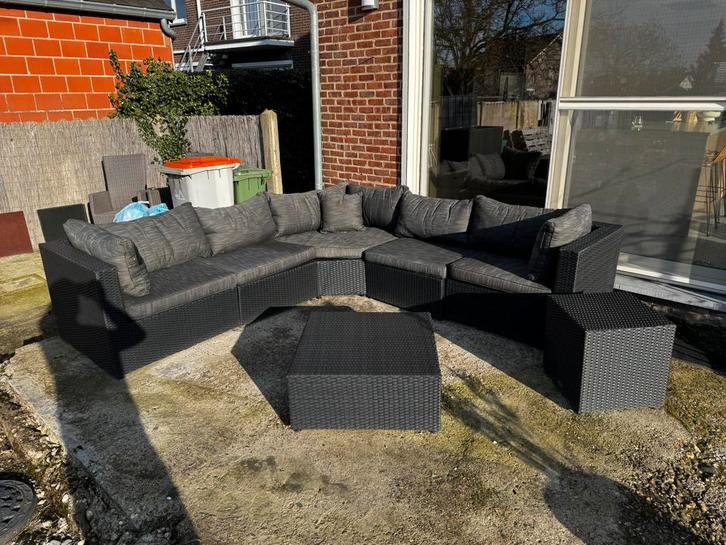 Bois le Duc hoek Loungeset - incl opbergbox, Jardin & Terrasse, Ensembles de jardin, Utilisé, Sets de jardin, Enlèvement