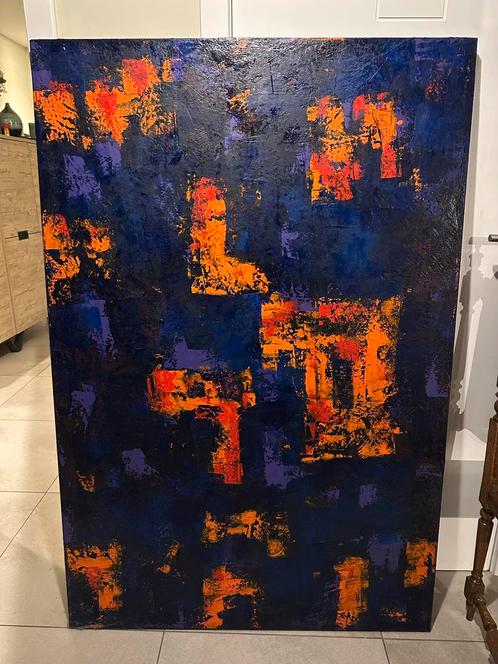 Uniek Handgemaakt Kunstwerk – Moderne Abstracte Stijl, Antiek en Kunst, Kunst | Schilderijen | Abstract, Ophalen