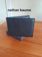 Lederen zwarte portefeuille van Nathan baume, Bijoux, Sacs & Beauté, Porte-monnaie & Portefeuilles, Comme neuf, Enlèvement ou Envoi