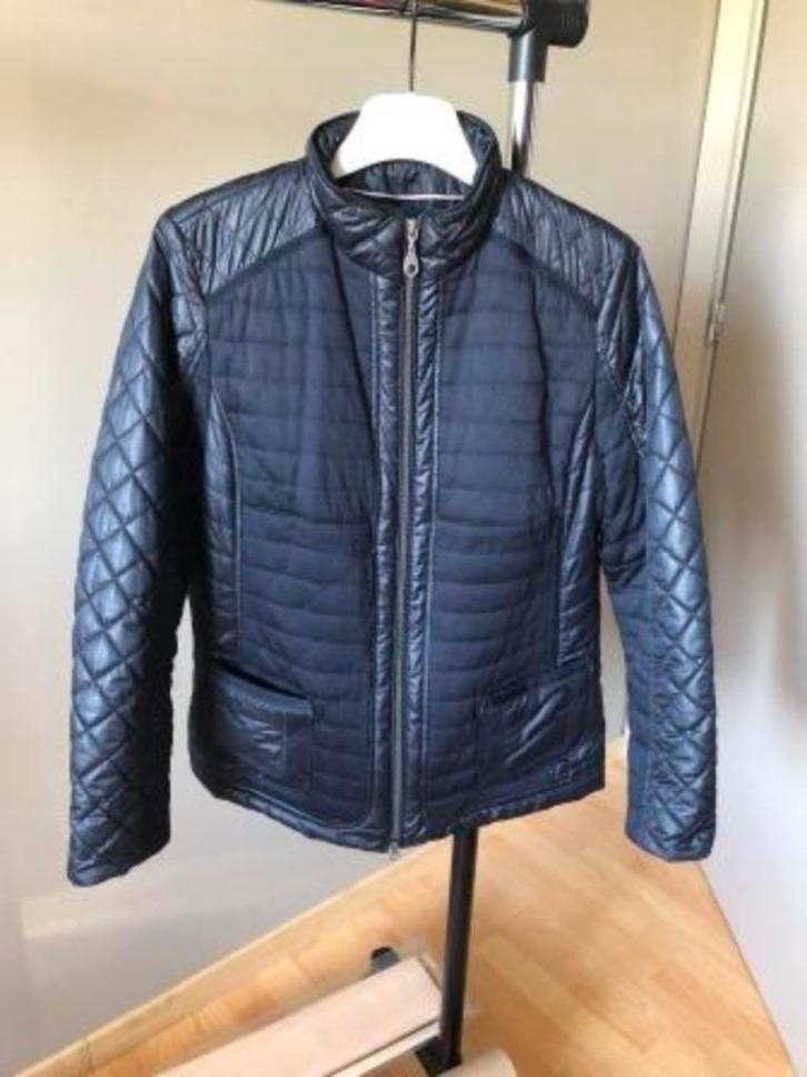 Blauwe damesjas Claude Arielle 46, Kleding | Dames, Jassen | Winter, Gedragen, Maat 46/48 (XL) of groter, Blauw, Ophalen of Verzenden