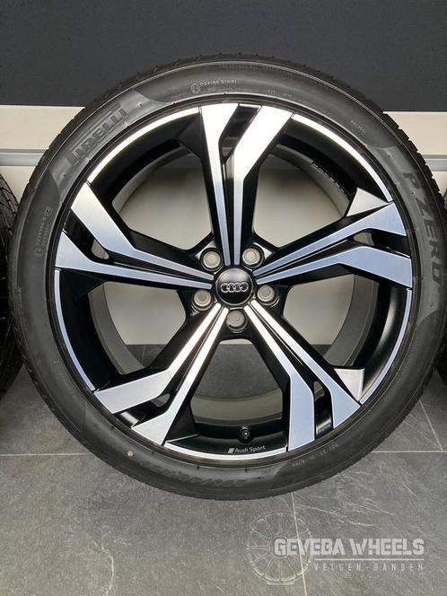 20” originele Audi Q3 F3 Sportback velgen + banden 5x112, Autos : Pièces & Accessoires, Pneus & Jantes, Pneus et Jantes, Pneus été