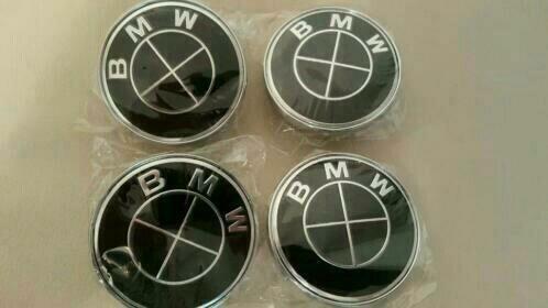 Bmw velgen naafdoppen Ø 60 mm / 68 mm / 56 mm > full zwart, Auto-onderdelen, Overige Auto-onderdelen, BMW, Nieuw, Ophalen of Verzenden