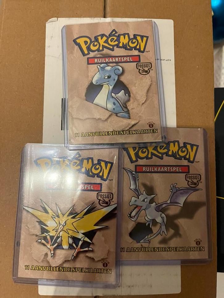 fossil boosterpacks (leeg), Hobby en Vrije tijd, Verzamelkaartspellen | Pokémon, Zo goed als nieuw, Ophalen of Verzenden