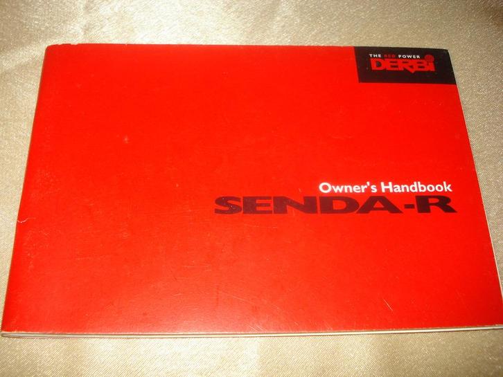 DERBI Senda-R Ancien Manuel du Propriétaire, Motoren, Handleidingen en Instructieboekjes, Overige merken, Ophalen of Verzenden