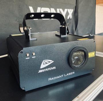 1x Radiant Laser JB Systems & CA-8 Télécommande, Enlèvement ou Envoi, Comme neuf, Laser, Commande sonore