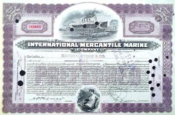 International (TITANIC) Mercantile Marine Company 1920 beschikbaar voor biedingen