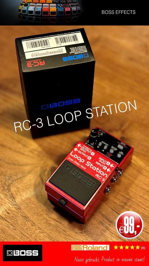 BOSS RC-3 Loop Station, Muziek en Instrumenten, Effecten, Nieuw, Overige typen, Verzenden