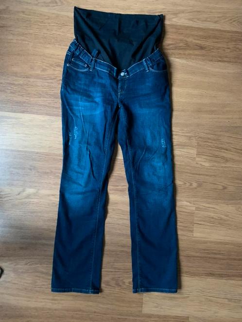 Esprit donkerblauwe zwangerschapsjeans maat 42, Kleding | Dames, Zwangerschapskleding, Zo goed als nieuw, Broek of Spijkerbroek
