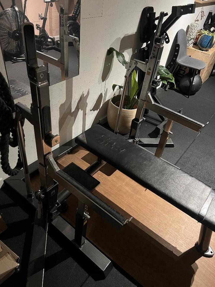 Powerlifting Competitie Rack Eleiko, Sport en Fitness, Fitnessapparatuur, Zo goed als nieuw, Krachtstation, Armen, Benen, Borst