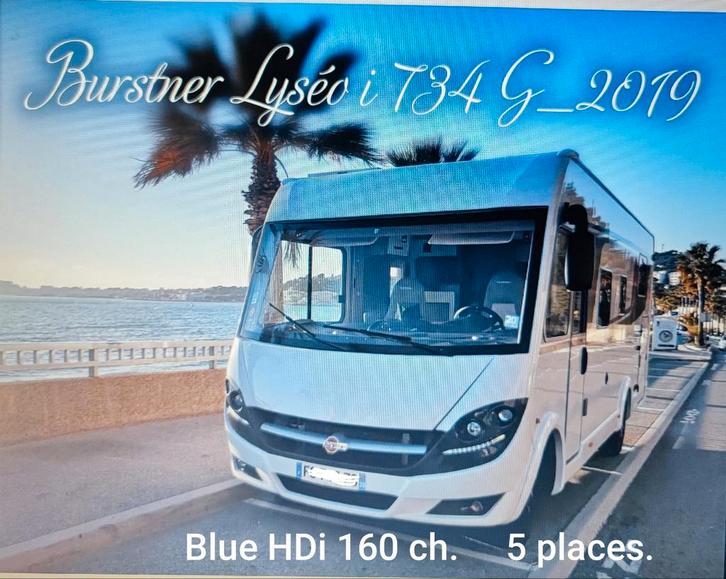 Bürstner Lyseo I 734 G 5-zits camper.AdBlue HDI 16, Caravans en Kamperen, Mobilhomes, Particulier, Integraal, Bürstner, Automaat