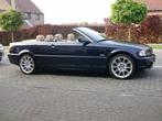 BMW e46 cabrio - 117.500 km - youngtimer, Auto's, Achterwielaandrijving, Beige, Cabriolet, Blauw