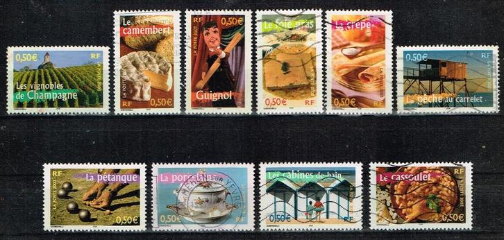 Timbres-poste de France - K 5422 - sites touristiques 1, Timbres & Monnaies, Timbres | Europe | France, Affranchi, Envoi