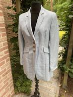 Blazer long en lin bleu clair à carreaux Scapa Tristan - 38/, Vêtements | Femmes, Vestes & Costumes, Taille 38/40 (M), Scapa, Enlèvement ou Envoi