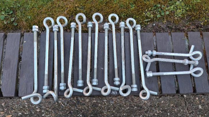 NIEUWE schommelhaak oogbout krulhaak zwenkhaak krulbout M12, Doe-het-zelf en Bouw, IJzerwaren en Bevestigingsmiddelen, Ophalen of Verzenden