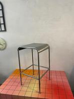 Tabouret haut acier, Maison & Meubles, 1 tabouret, Avec repose-pieds, Comme neuf, Enlèvement