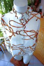 wit sfeervol chic unieke blouse, Taille 42/44 (L), Enlèvement ou Envoi, Porté, Blanc