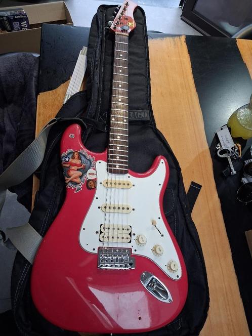 vintage Hondo H-77, Muziek en Instrumenten, Snaarinstrumenten | Gitaren | Elektrisch, Gebruikt, Solid body, Overige merken, Ophalen of Verzenden