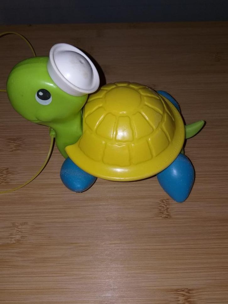 Vintage trekspeelgoed - Fisher Price - Schildpad, Kinderen en Baby's, Speelgoed | Fisher-Price, Gebruikt, Duw- of Trekspeelgoed