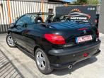 PEUGEOT 206CC CABRIOLET BOÎTE AUTOMATIQUE 77 000KM CARPASS, Auto's, Stof, Zwart, Cabriolet, Zwart