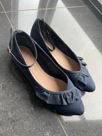 Ballerina blauw suede, Ophalen, Zo goed als nieuw, Blauw