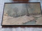 Schilderij op panneel 59x33cm, Ophalen of Verzenden