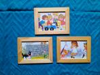 3 leuke houten fotokadertjes, Ophalen of Verzenden, Zo goed als nieuw