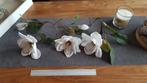 Lot 3 grosses fleurs artificielles blanches en tissu, Maison & Meubles, Utilisé, Enlèvement ou Envoi