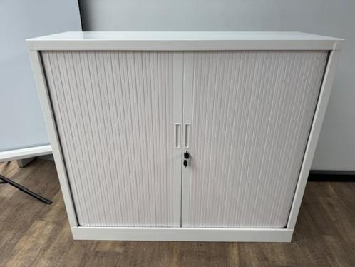 Witte roldeurkast 105 x 120 x 43, Huis en Inrichting, Woonaccessoires | Wandplanken en Boekenplanken, Zo goed als nieuw, Ophalen
