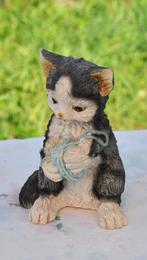 chat a la boule de laine en resine, Enlèvement ou Envoi, Utilisé, Chien ou Chat, Statue ou Figurine