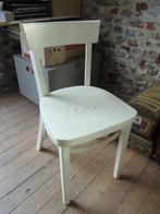 vier stoelen, Huis en Inrichting, Stoelen, Ophalen, Gebruikt, Wit, Landelijk
