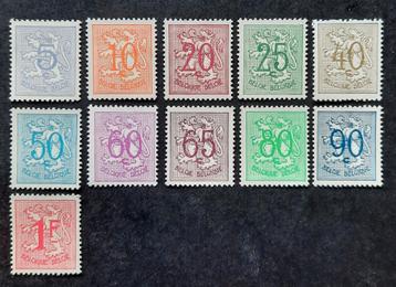 Belgique : COB 849/59 ** Lion héraldique 1951.