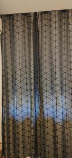 Deux rideaux Jysk draperies gris 245x140 comme neufs 70€, Enlèvement, Noir