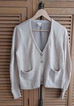 Prachtig vest met voile achterkant large., Vêtements | Femmes, Pulls & Gilets, Comme neuf, Beige, H&M, Taille 42/44 (L)