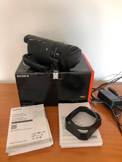 Sony FDR-AX100E 4K camcorder – compleet in doos, Audio, Tv en Foto, Videocamera's Digitaal, Zo goed als nieuw, Camera, Sony, 8 tot 20x