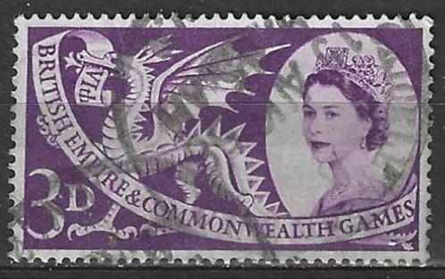 Groot-Brittannie 1958 - Yvert 312 - Welshe draken  (ST), Timbres & Monnaies, Timbres | Europe | Royaume-Uni, Affranchi, Envoi