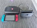 Nintendo Switch met hoesje, Games en Spelcomputers, Spelcomputers | Nintendo Switch, Ophalen of Verzenden, Gebruikt, Switch Original