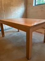 Licht eiken eettafel, Huis en Inrichting, Ophalen, Gebruikt, Eikenhout, Vijf personen of meer