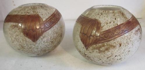 vases Legras art déco motif géométrique 30, Antiquités & Art, Antiquités | Verre & Cristal, Envoi