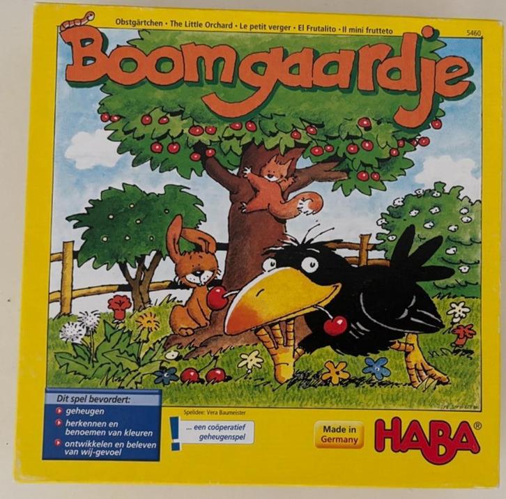 boomgaardje, Hobby en Vrije tijd, Gezelschapsspellen | Bordspellen, Zo goed als nieuw, Een of twee spelers, Drie of vier spelers