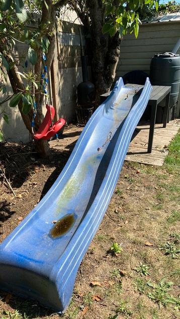 Glijbaan en 2 schommels, Enlèvement, Utilisé, Toboggan