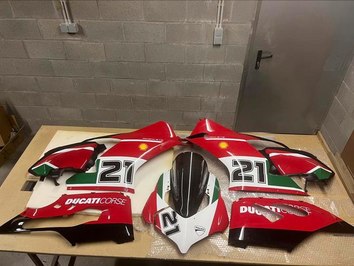 Ducati Panigale V2 Troy Bayliss kappenset – met schade, Motoren, Onderdelen | Ducati, Gebruikt, Ophalen