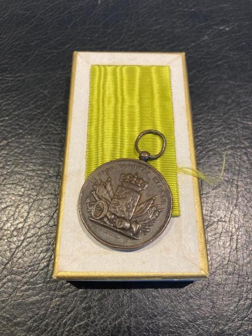 Bronzen medaille voor 12 jaar langdurige dienst, Verzamelen, Militaria | Algemeen, Landmacht, Lintje, Medaille of Wings, Ophalen of Verzenden