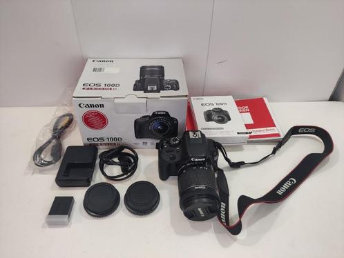 Canon EOS 100D Kit + Lens EF-S 18-55 IS STM, Audio, Tv en Foto, Fotocamera's Digitaal, Gebruikt, Spiegelreflex, Canon, Ophalen of Verzenden