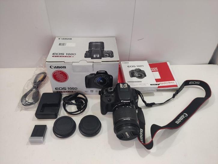 Canon EOS 100D Kit + Lens EF-S 18-55 IS STM, Audio, Tv en Foto, Fotocamera's Digitaal, Gebruikt, Spiegelreflex, Canon, Ophalen of Verzenden