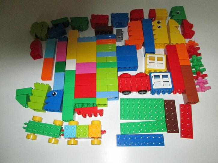 Lot mooie Duplo bouwblokken met veel verschillende vormen, Kinderen en Baby's, Speelgoed | Duplo en Lego, Zo goed als nieuw, Duplo