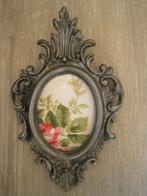 Cadre de portrait en métal gris antique, Enlèvement ou Envoi