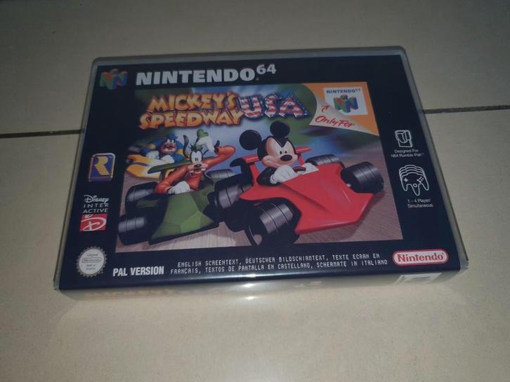 Mickey's Speedway USA N64 Game Case, Games en Spelcomputers, Games | Nintendo 64, Zo goed als nieuw, Verzenden