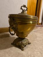 Beker verkoperd messing, 30cm hoog, Ophalen of Verzenden, Koper