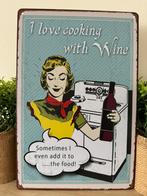 Metalen reclamebord Cooking, Ophalen of Verzenden, Nieuw, Reclamebord